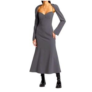 NANUSHKA  Zabel Bustier Midi Dress